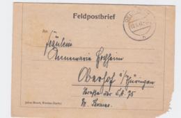 German Feldpost WW2: From A Hauptmann P/m Delitzsch 9.5.1943 - Letter Inside (G108-53) - Militaria