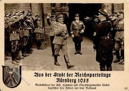 REICHSPARTEITAG NÜRNBERG 1935 WK II - Nr. 17 Reichsführer SS HIMMLER Und Oberbürgermeister Liebel Begrüßen Den Führer -  - Weltkrieg 1939-45