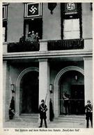 REICHSPARTEITAG NÜRNBERG 1936 WK II - PH 36/18 Der Führer A.d. Balkon Des Hotels Deutscher Hof Mit SS - S-o I-II - Oorlog 1939-45