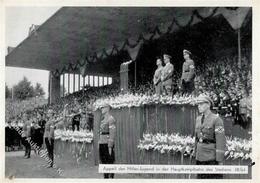 REICHSPARTEITAG NÜRNBERG 1938 WK II - Intra 38/64 Appell Der HJ In Der Hauptkampfbahn Des Stadions I-II - War 1939-45