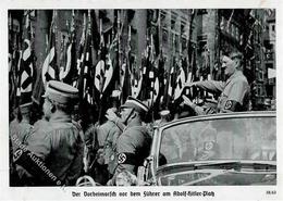 REICHSPARTEITAG NÜRNBERG 1938 WK II - PH 38/63 Vorbeimarsch Vor Dem Führer Am Adolf-Hitler-Platz I-II - War 1939-45