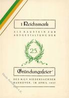 HANNOVER - Gründungsfeier D. MGV Niedersachsen Hannover 1937 I - War 1939-45