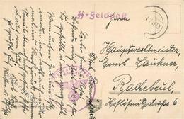 SS WK II - SS-Feldpostkarte 1941 - POLIZEI-Bataillon Deutsch-Przemysl I - War 1939-45