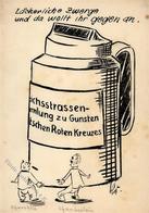 2.REICHSSTRASSENSAMMLUNG Zu Gunsten Des DEUTSCHEN ROTEN KREUZES - DAF 1940 - Mit Churchill Und Chamberlin - Etwas Flecki - War 1939-45