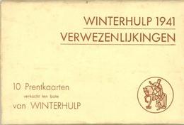 WHW Belgien Verwezenlijkingen 1941 10'er Serie In Orig. Umschlag I-II - Weltkrieg 1939-45