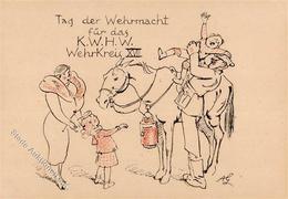 WHW Kinderreiten Künstlerkarte I-II - War 1939-45