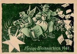 Weihnacht Im Feld WK II 1941 Soldat Künstlerkarte I-II - Oorlog 1939-45