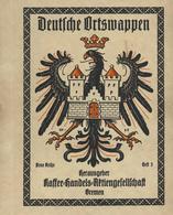 Sammelbild-Album Heraldik Deutsche Ortswappen Band 2 - 5 Hrsg. Kaffee Handels Ag Bremen Jeweils Im Schutzkarton II (Band - Weltkrieg 1939-45