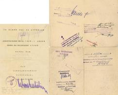 Verleihungsurkunde WK II Lapplandschild Sowie Entlassungsschein Aus Kriegsgefangenschaft II - Weltkrieg 1939-45