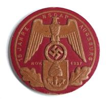 WK II 15 Jahre NSDAP Augsburg 1937 II (ohne Nadel) - Weltkrieg 1939-45