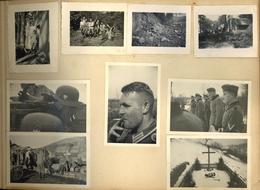 WK II Album Mit Ca. 170 Fotos Diverse Formate RAD Ausbildung Und Frankreich I-II - Weltkrieg 1939-45