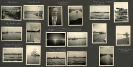 WK II Album Mit über 200 Privat Fotos Diverse Formate 1937 Dabei Circa 90 Fotos Kriegsschiffe Kiel Verschiedener Natione - Weltkrieg 1939-45