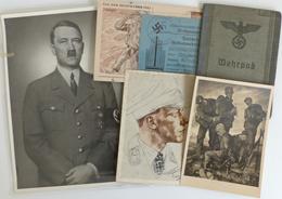 WK II Konvolut U.a. Mit Pressefotos Dokumenten Belegen Willrich U. HDK-Karten Führerbildnis Usw. I-II - Weltkrieg 1939-45