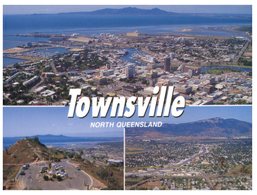 (44) Australia Postcard - (with Cinema Stamp) - QLD - Townsville - Townsville