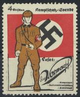 NS-VIGNETTE/AUFKLEBER WK II - Frühe, Seltne Propaganda-Vignette Leset Den VORMARSCH - KAMPFSCHATZ-SPENDE I - War 1939-45