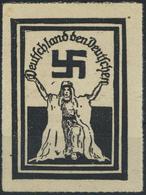 NS-VIGNETTE/AUFKLEBER WK II - Sehr Frühe Propaganda-Vignette -DEUTSCHLAND Den DEUTSCHEN I - War 1939-45