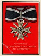 Orden WK II Ritterkreuz Des Kriegsverdienstkreuzes Mit Schwertern AK  I-II - War 1939-45