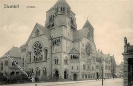 Synagoge Düsseldorf (4000) 1903 II (Reißnagelloch, Leicht Beschnitten) Synagogue - Jewish