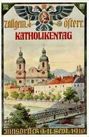 Religion Innsbruck (6020) Österreich 7. Allgem. österr. Katholikentag 1910 I-II - Andere & Zonder Classificatie