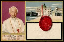 PAPST LEO XIII - Erinnerungskarte 1903 I - Popes