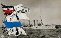 Marine SMS Stettin Foto AK I-II - Marines