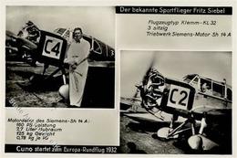 Flugzeug Vor 1945 Klemm KL 32 Und Fritz Siebel I-II Aviation - Sonstige & Ohne Zuordnung