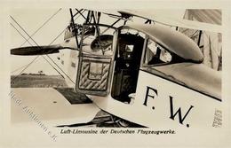 Leipzig (O7000) Luft-Limosine Der Deutschen Flugzeugwerke Foto AK I-II - Other & Unclassified