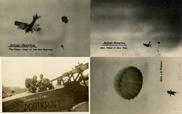 Flugzeug WK II Fallschirmspringer Lot Mit 4 Foto-Karten I-II Aviation - Other & Unclassified