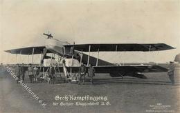 Sanke, Flugzeug Nr. 1021 Groß Kampfflugzeug Der Gothaer Waggonfabrik Foto AK 1917 I-II Aviation - Sonstige & Ohne Zuordnung