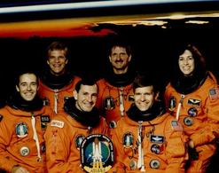 Raumfahrt Space Shuttle Crew STS 66 Atlantis Nov. 1994 Foto 18 X 14 Cm Mit Orig. Unterschriften I-II - Other & Unclassified