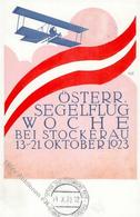 Segelflugzeug Stockerau Österreich Segelflugwoche 1923 I-II Planeur - Other & Unclassified