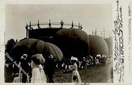 LIEGNITZ,Schlesien - Foto-Ak: BALLON WETTFLIEGEN Zu Liegnitz 1909 I - Sonstige & Ohne Zuordnung