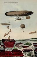 Zeppelin Zukunft Unsere Zukunfts-Post Ballon I-II Dirigeable - Airships