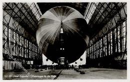 Zeppelin, Graf Zeppelin Beim Einbringen In Die Halle, 1 M Adler, DB FN 4.7.31", Oval "Gruss Aus" Und Roter Best. Stpl. " - Airships