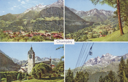 SUISSE,SWITZERLAND,SWISS, HELVETIA,SCHWEIZ,SVIZZERA ,VALAIS,MONTHEY,VAL D'LLIEZ,CHAMPERY,TELEPHERIQUE,TELEFERIQUE - Champéry