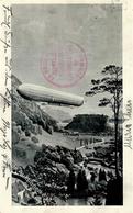 Zeppelinpost Fahrt In Die Schweiz 1. Juli 1908 I-II Dirigeable - Airships