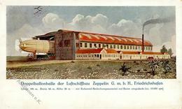 ZEPPELIN - Doppelballon Halle D. LUFTSCHIFFBAU ZEPPELIN FRIEDRICHSHAFEN - Ecke Gestoßen I-II - Zeppeline