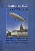 FRANKFURT/Main - DINA4-Gedenkschrift -1.LANDUNG Des LUFTSCHIFFES LZ 129 HINDENBURG Auf Dem Weltflughafen RHEIN-MAIN 1936 - Airships