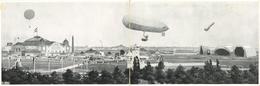 ILA FRANKFURT 1909 - Doppelkarte - Lenkbares Luftschiff PARSEVAL über Dem Ausstellungsplatz ILA 1909- Selten! I - Airships