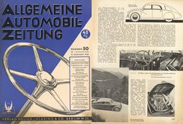 Auto Buch Allgemeine Automobil Zeitung Nr. 50 39. Jahrg. Dez. 1938 Verlag Delius Klasing & Co. 28 Seiten Sehr Viele Abbi - Other & Unclassified