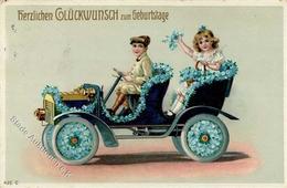 Auto Glückwunsch  Prägedruck 1912 I-II (Ecke Abgestoßen) - Other & Unclassified