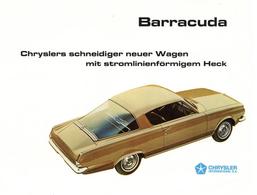 Auto Oldtimer Chrysler Barracuda 60'er Jahre Broschüre I-II - Other & Unclassified