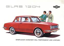 Auto Oldtimer Glas 1204 Ca. 1963 Broschüre I-II - Sonstige & Ohne Zuordnung