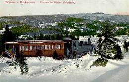 BROCKENBAHN - Harzquer- U. Brockenbahn Im Winter I-II - Trains