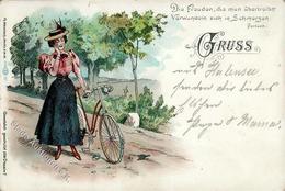 Fahrrad Lithographie 1898 I-II Cycles - Andere & Zonder Classificatie