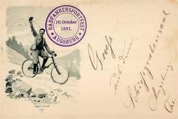 FAHRRAD - Mit Neben-S-o -RADFAHRERSPORTFEST AUGSBURG 1897- I - Sonstige & Ohne Zuordnung