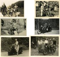 Motorrad Partie Mit über 50 Privat Fotos Diverse Formate Ca. 1930 - 1950 I-II - Motorbikes