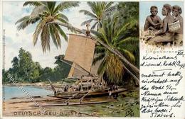 Kolonien Deutsch Neuguinea Canoes Von Bili-Bili Litho I-II Colonies - Unclassified