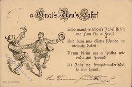 Vorläufer 1880 München (8000) Neujahr I-II (Ecken Angestoßen) Bonne Annee - Sonstige & Ohne Zuordnung