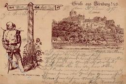 Vorläufer BERNBURG SCHEINER Würzburg Nr. 35, Circa 1887, Gelaufen 1895 I-II R! - Sonstige & Ohne Zuordnung